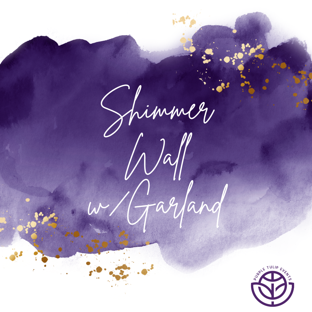 Shimmer Wall with Balloon Garland